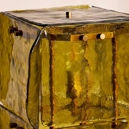 Stacked Glass Floor Lamp