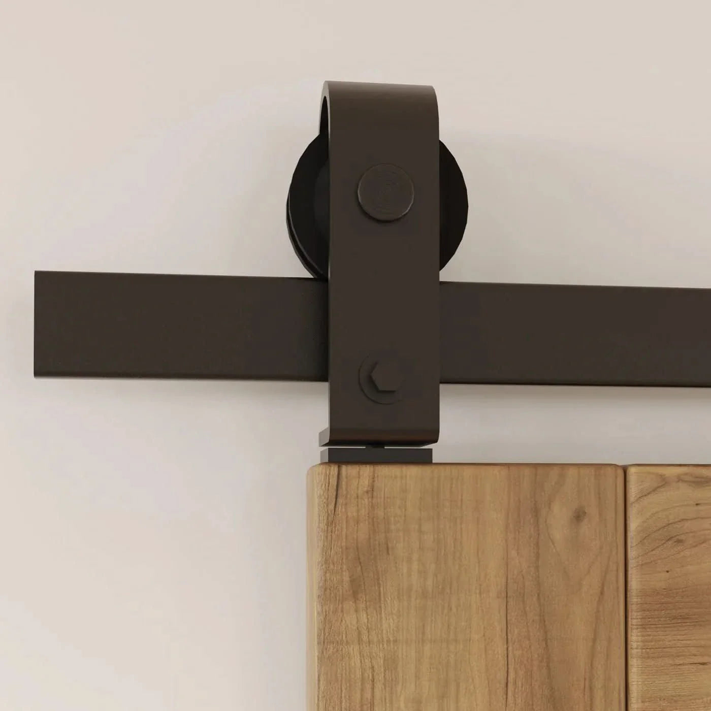 Bifold Barn Door Hardware - J Top Mount Matte Black 4-Door Kit for Wide Openings
