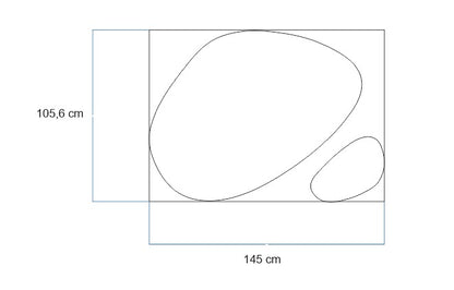Set of two asymmetric mirrors