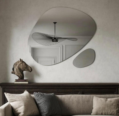 Set of two asymmetric mirrors