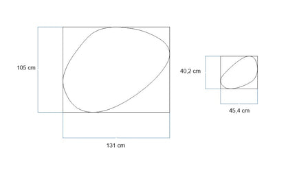Set of two asymmetric mirrors