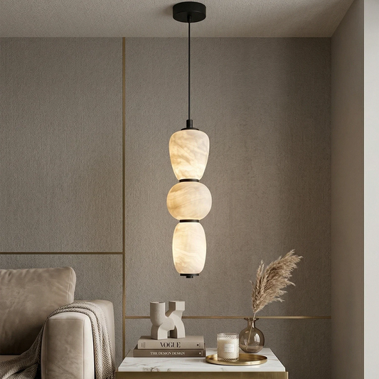 Alabaster Pendulous Pearl Pendant Light