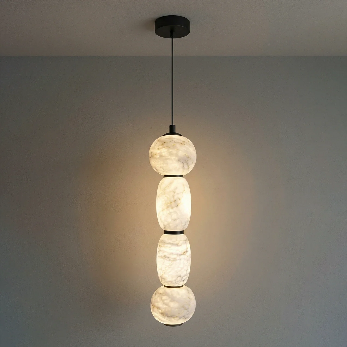 Alabaster Pendulous Pearl Pendant Light