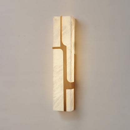 Ariel Modern Alabaster Column Sconce
