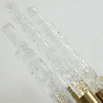 Artisanal Rippled Glass Wall Sconce