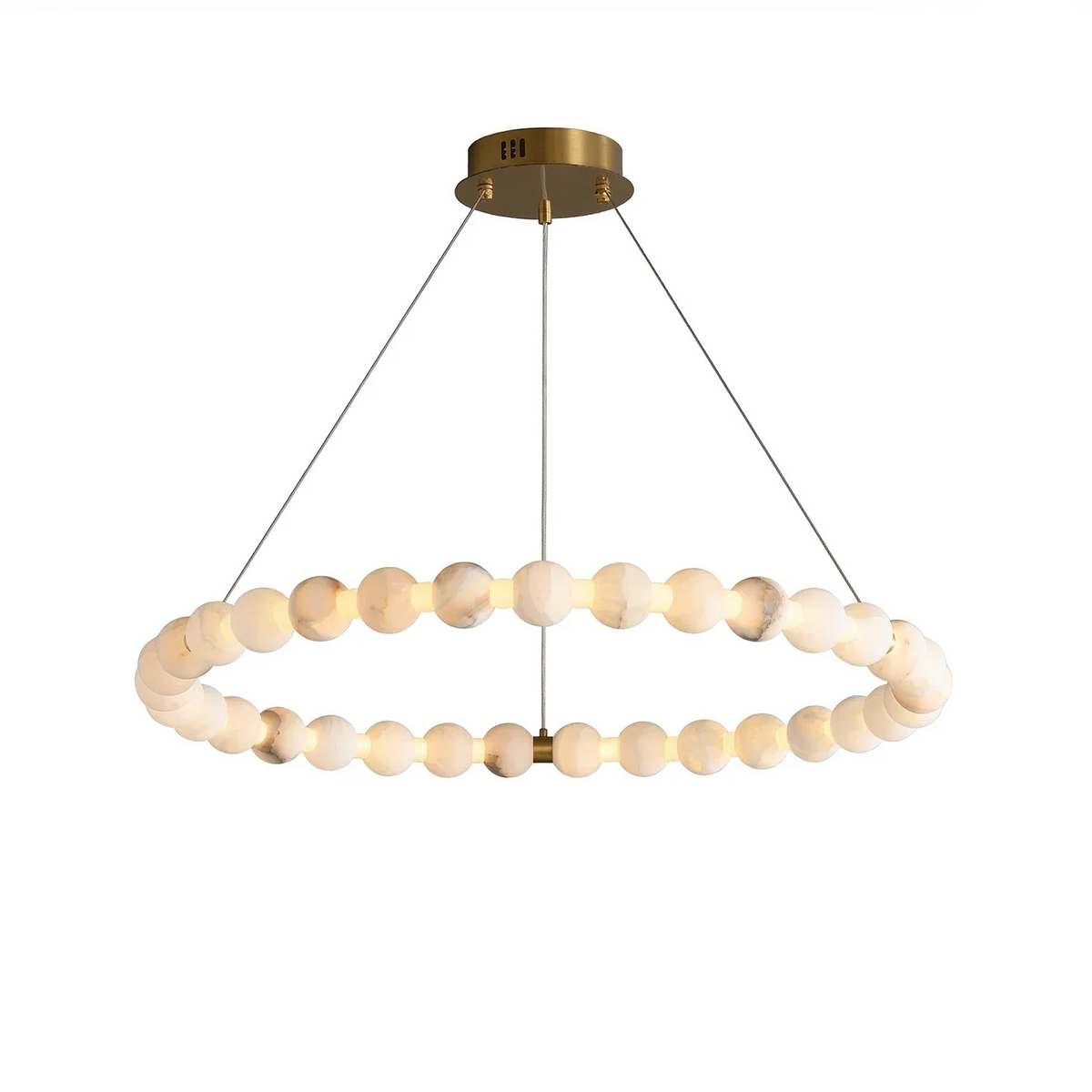 Aura Alabaster Orb Chandelier