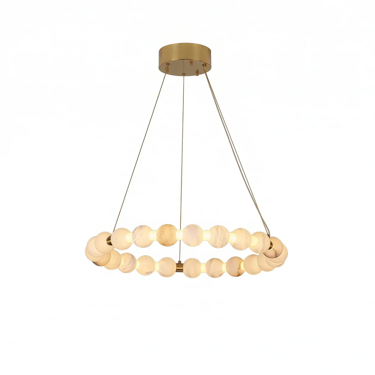 Aura Alabaster Orb Chandelier