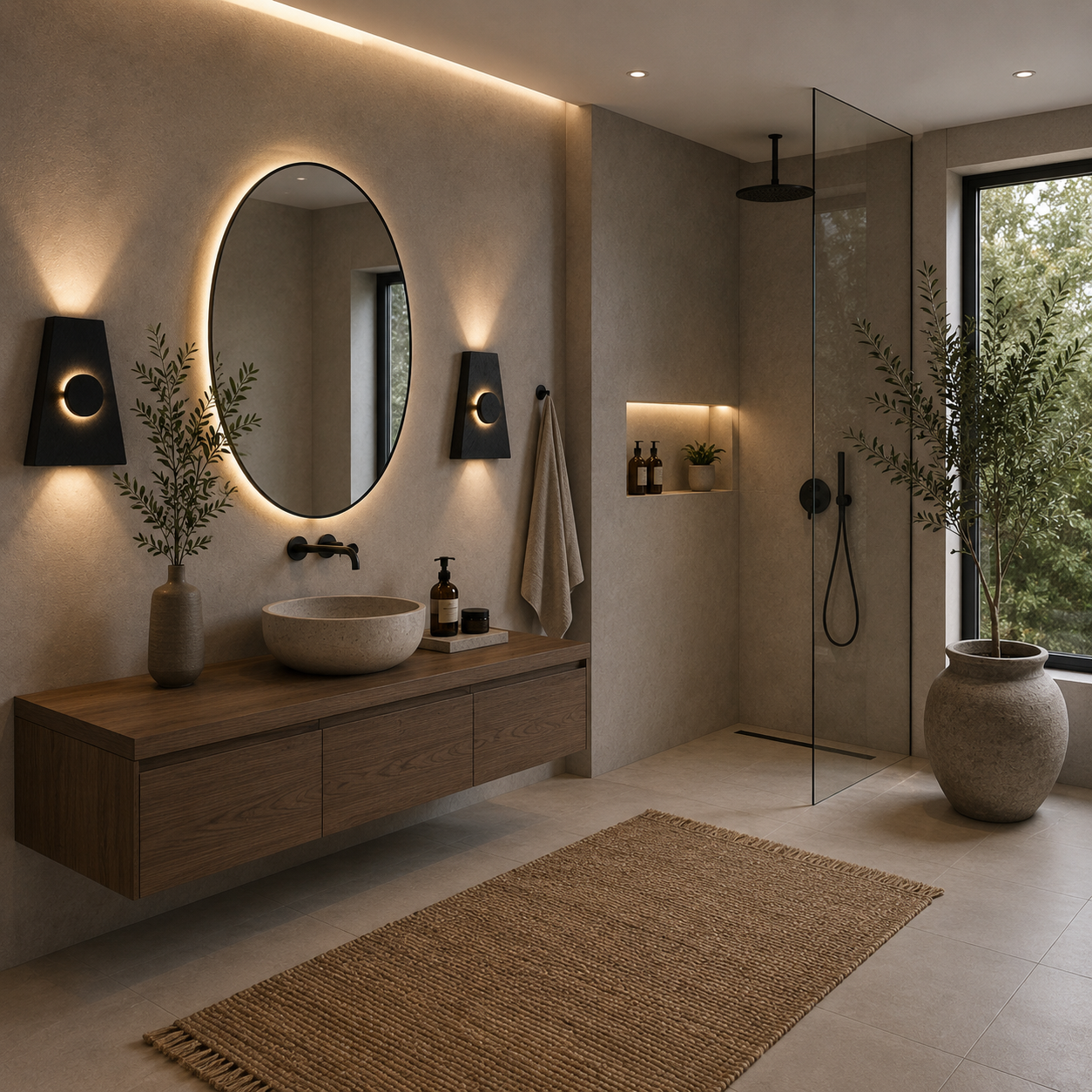 Wooden LED Wall Sconce, Modern Wood Wall Light, Handmade Wall Lamp, Minimalist Bathroom Bedroom Hallway Lighting
