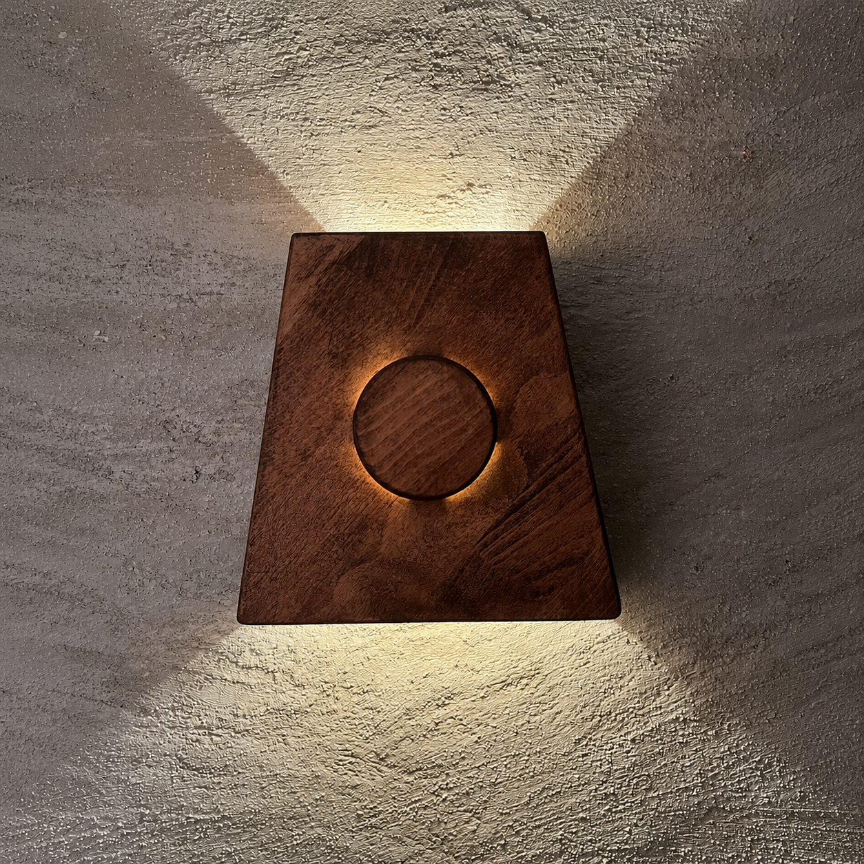 Wooden LED Wall Sconce, Modern Wood Wall Light, Handmade Wall Lamp, Minimalist Bathroom Bedroom Hallway Lighting