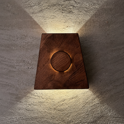Wooden LED Wall Sconce, Modern Wood Wall Light, Handmade Wall Lamp, Minimalist Bathroom Bedroom Hallway Lighting