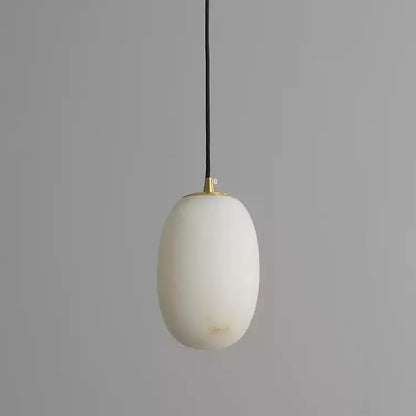 Egg-Shaped Alabaster Chandelier