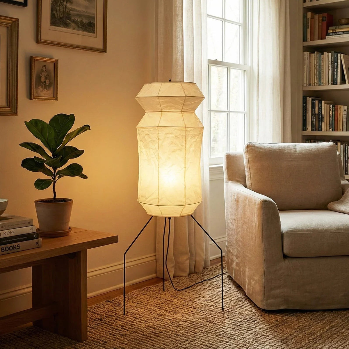 Akari Hourglass UF3-L6 Floor Lamp