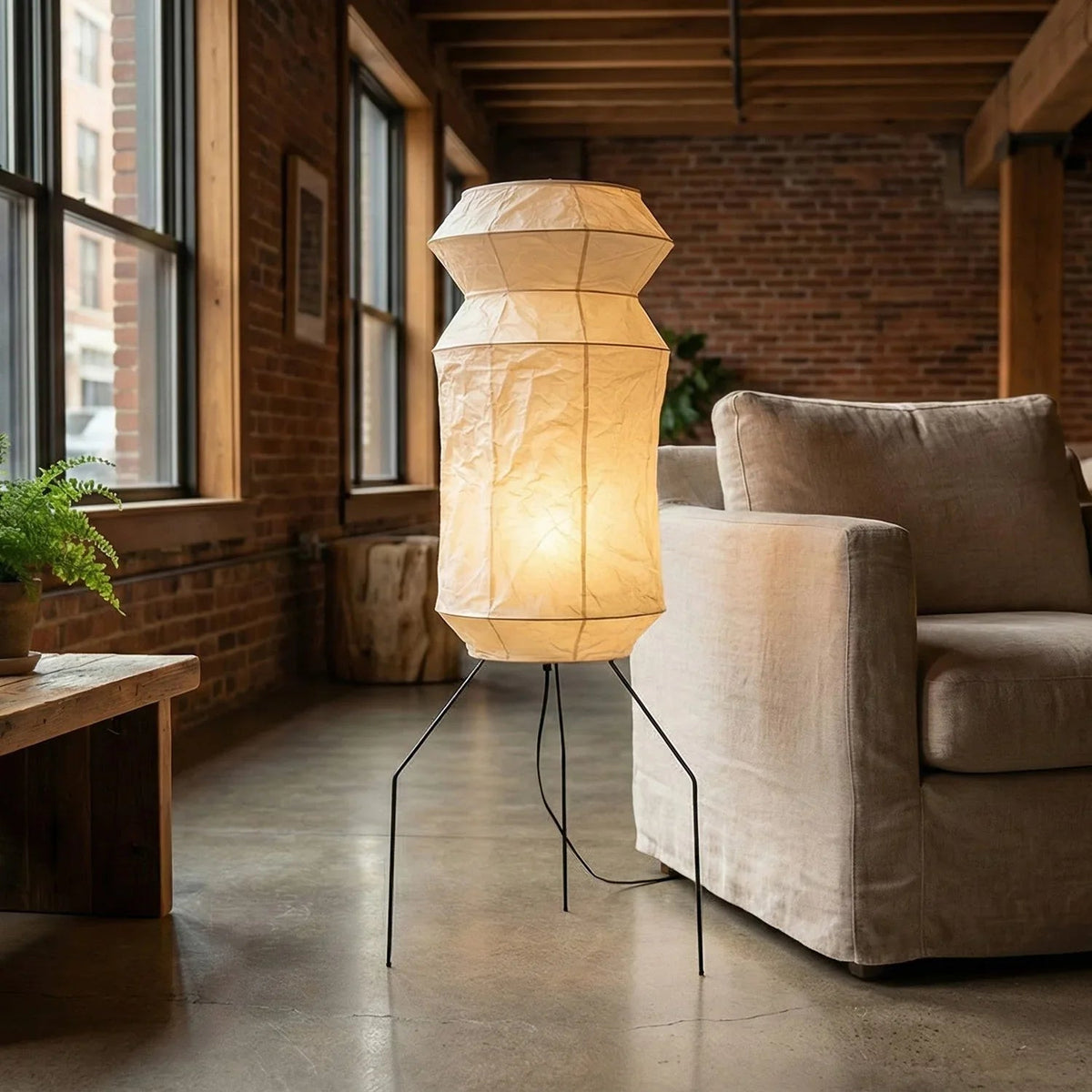 Akari Hourglass UF3-L6 Floor Lamp