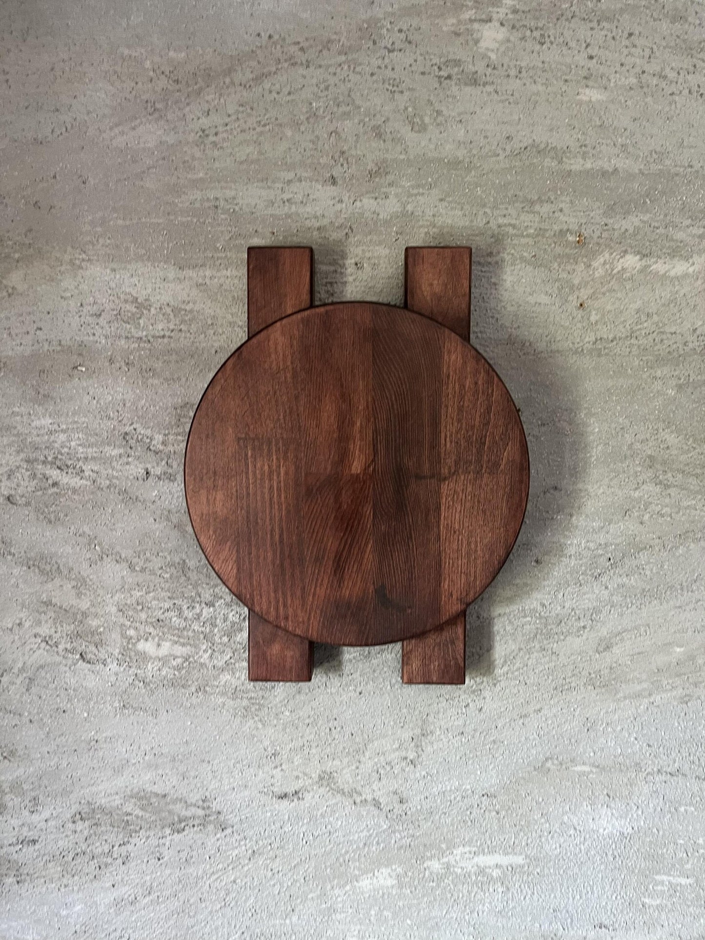 Wood Wall Sconce, Modern LED Accent Light, Round Wooden Wall Lamp
