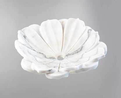 Luxury Marble Vessel Sink – Hand-Carved White Natural Stone Basin for Bathroom Vanity, One-of-a-Kind Designer Wash Bowl