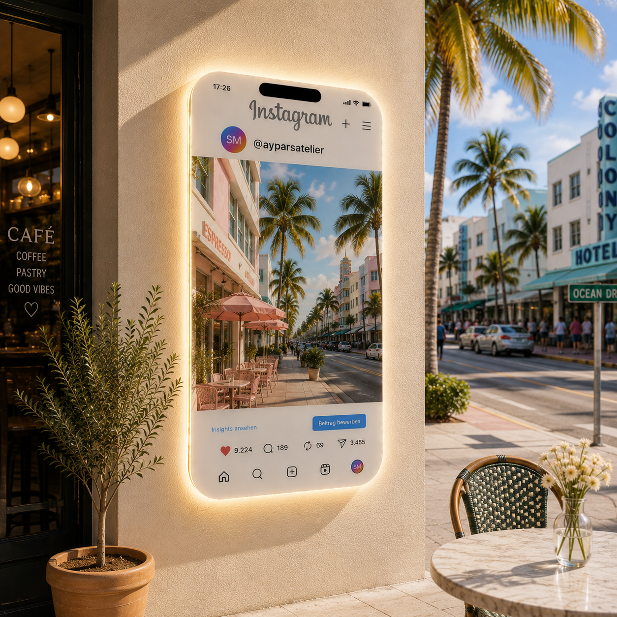Custom Social Media Mirror, LED Selfie Mirror, Personalized Business Photo Op Mirror