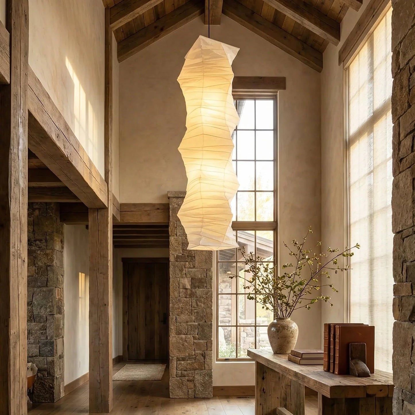 Akari Irregularly Twisted 33N Pendant Light