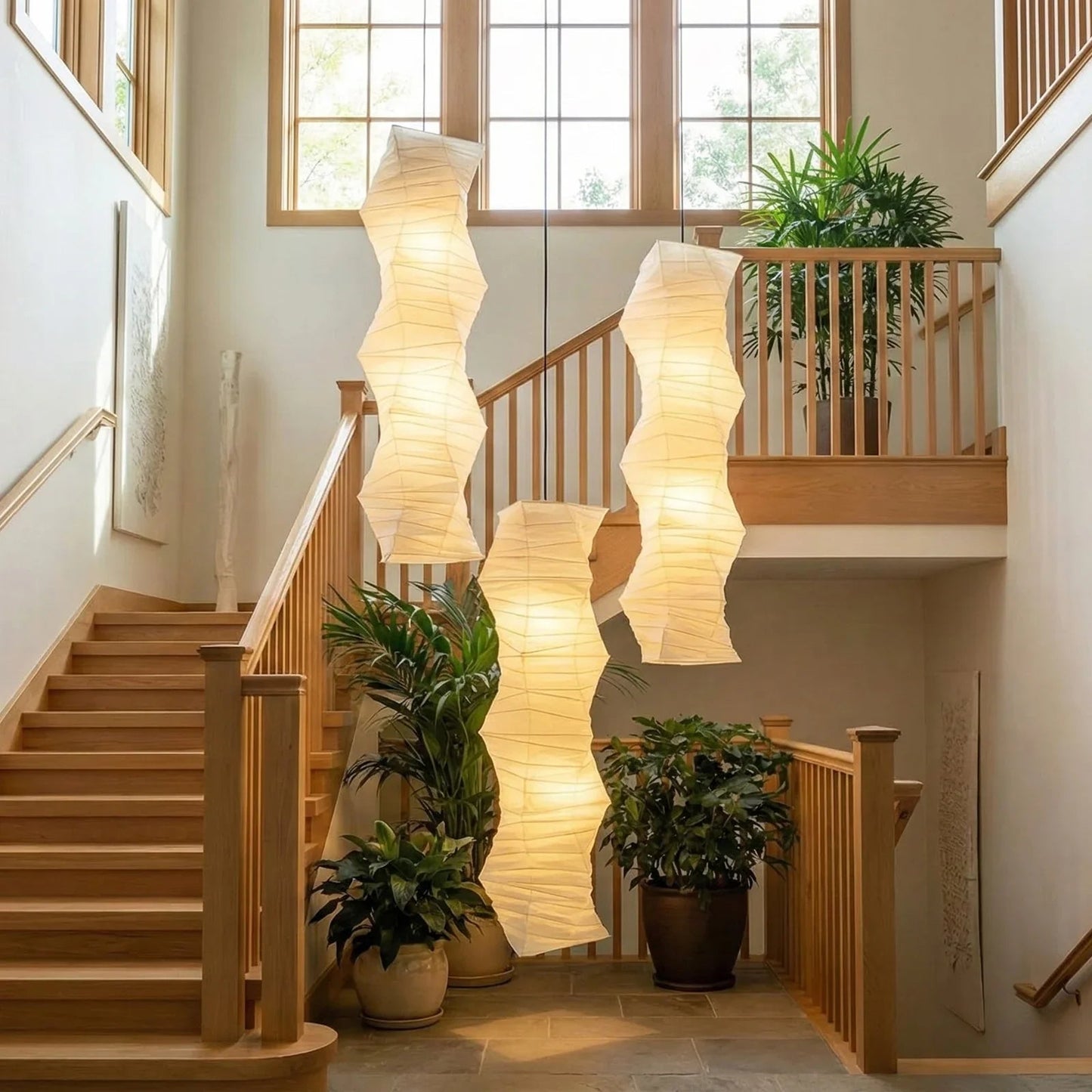 Akari Irregularly Twisted 33N Pendant Light