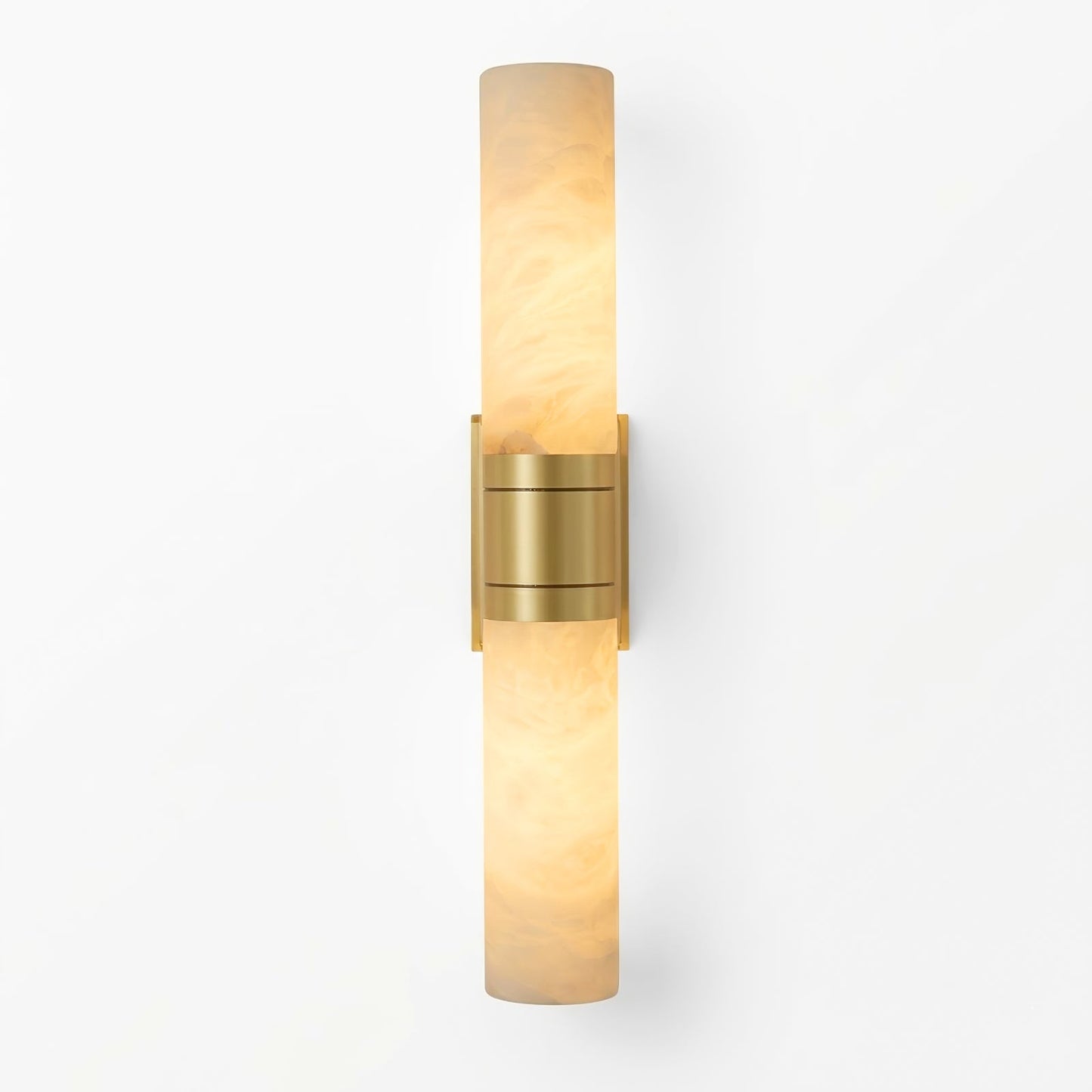 Linear Alabaster Dual Cylinder Light