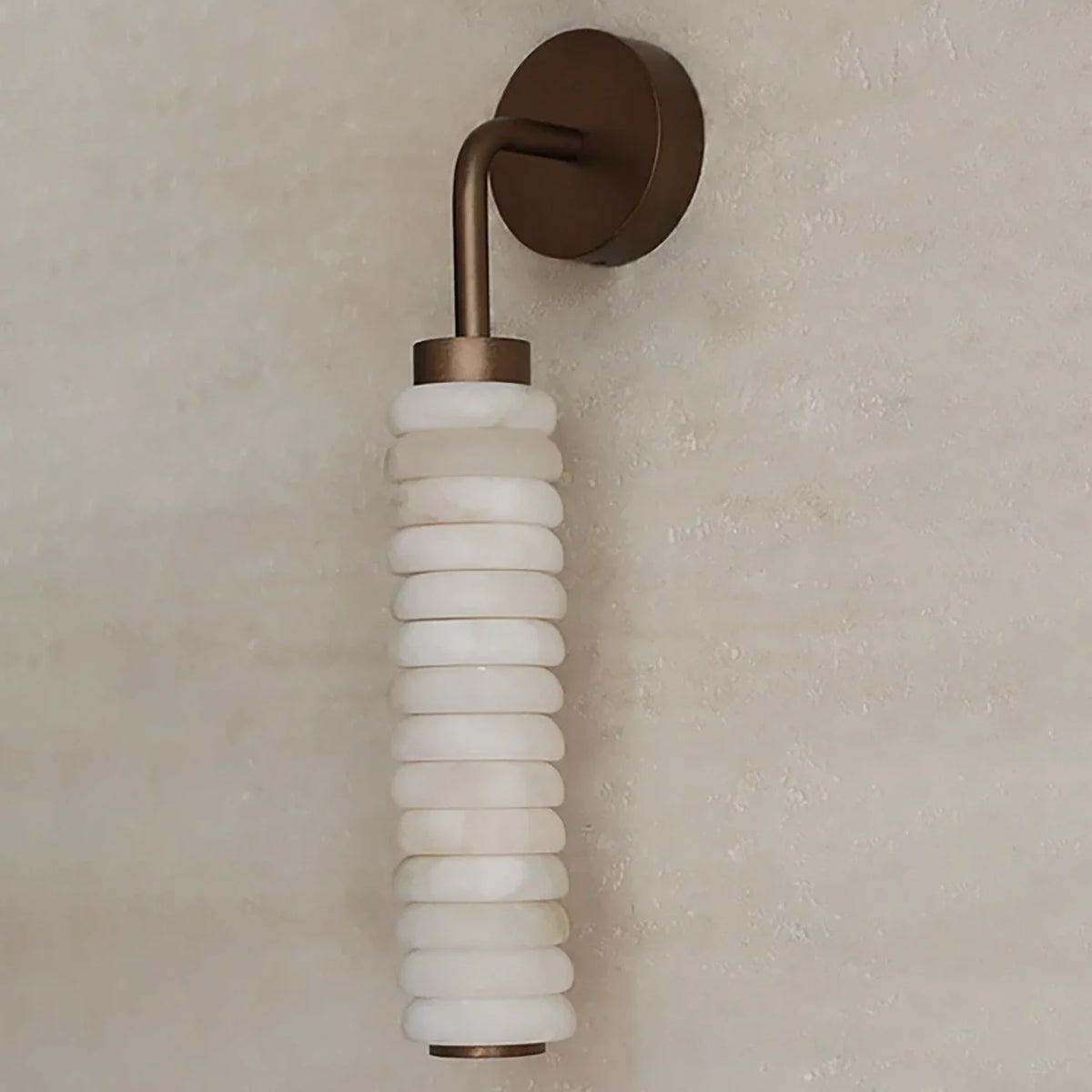 Spiral Alabaster Wall Lamp