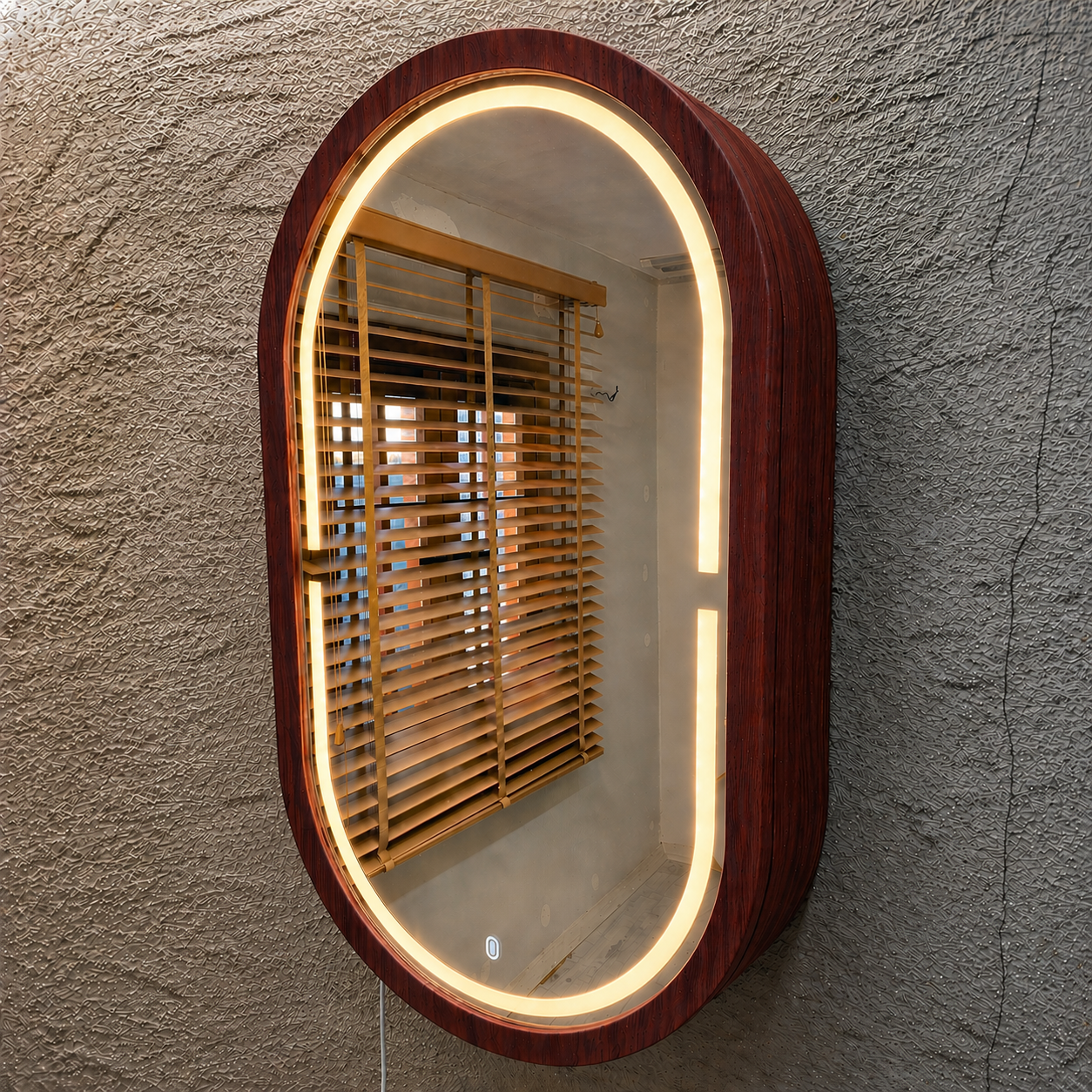 Beech LED Mirror Cabinet USA | Bathroom Medicine Cabinet & Makeup Vanity Storage | Wall Mount Mirror