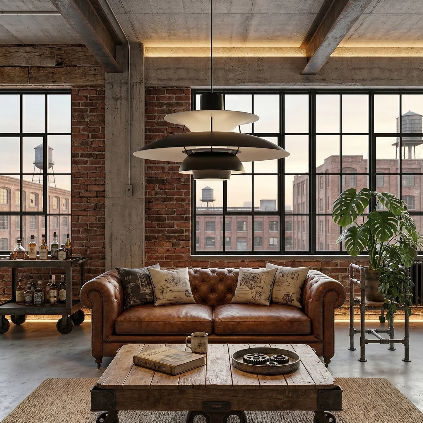Multi-Tier Saucer Pendant Lamp