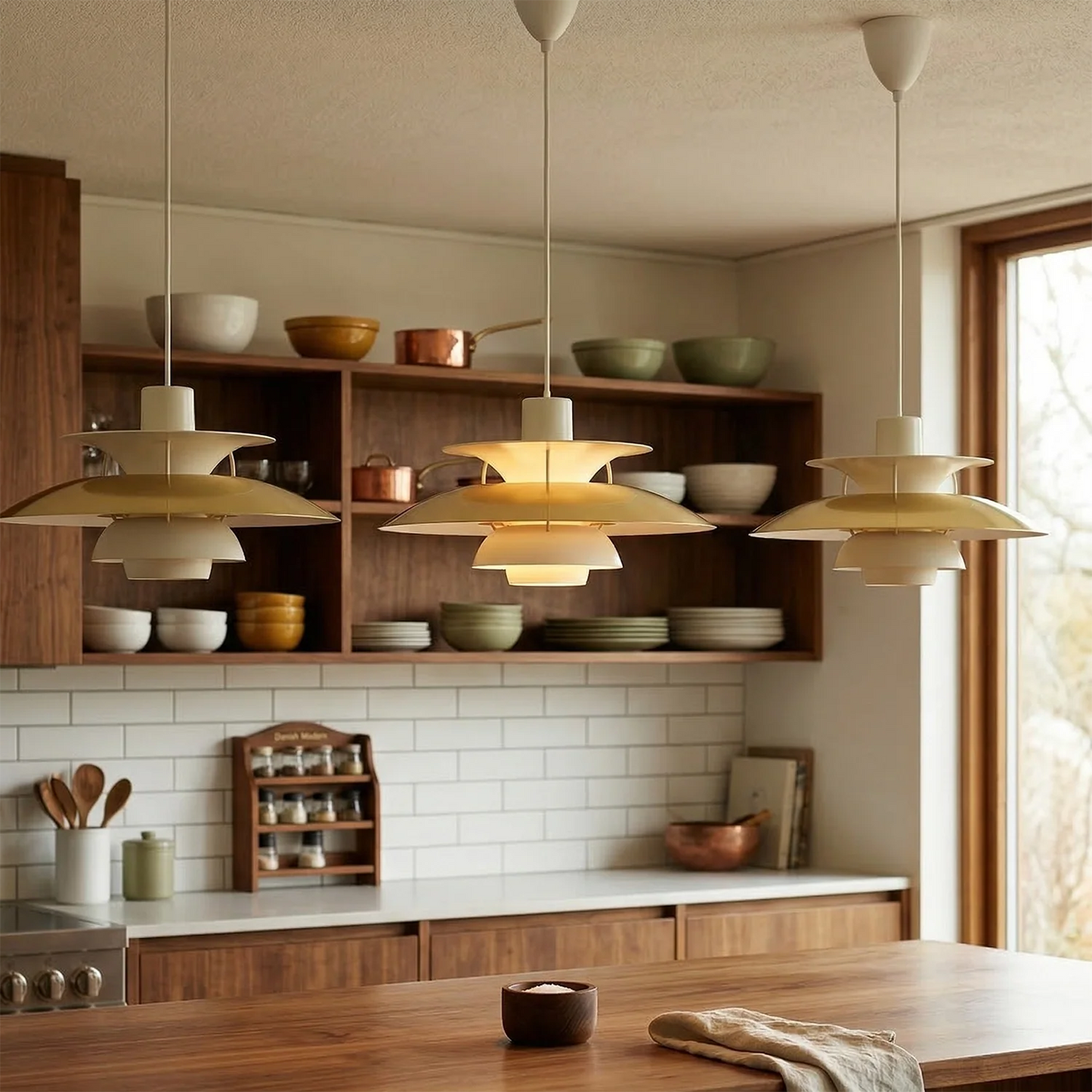 Multi-Tier Saucer Pendant Lamp