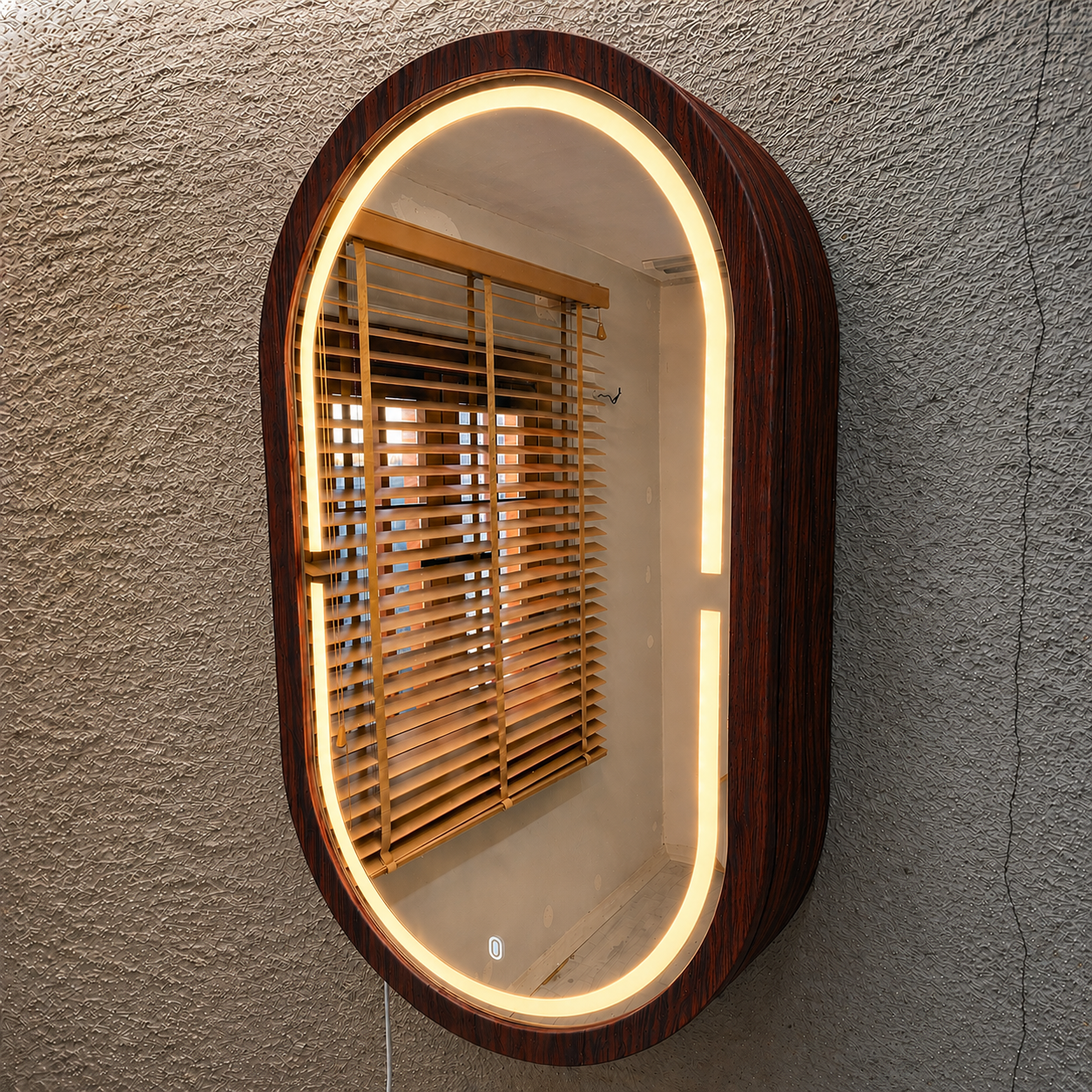 Beech LED Mirror Cabinet USA | Bathroom Medicine Cabinet & Makeup Vanity Storage | Wall Mount Mirror