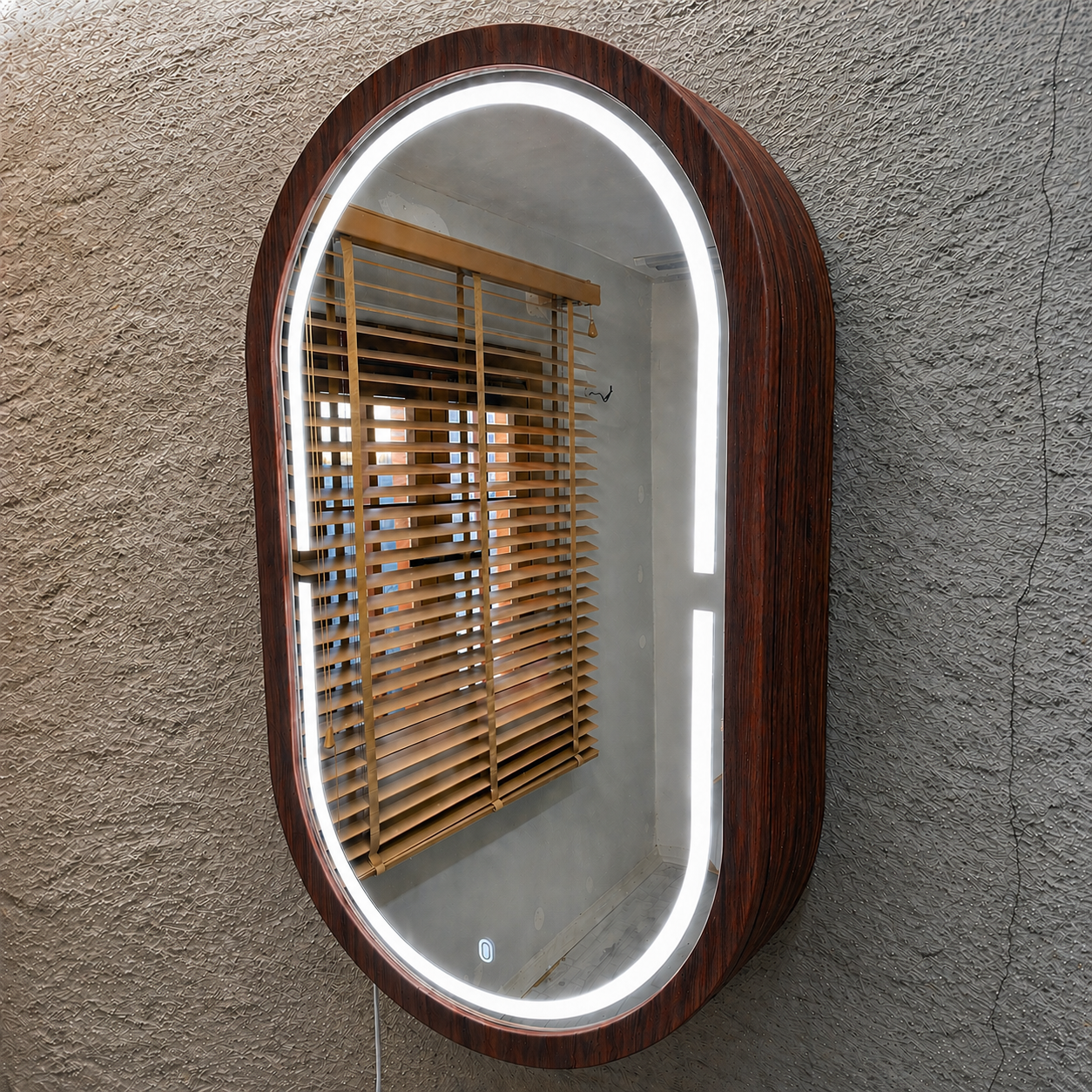 Beech LED Mirror Cabinet USA | Bathroom Medicine Cabinet & Makeup Vanity Storage | Wall Mount Mirror