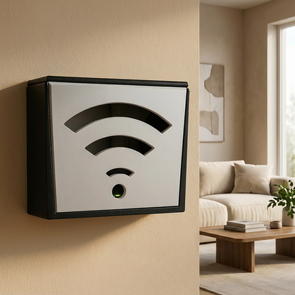 Wall-Mounted WiFi Router Box Cover – Modern Cable Management & Router Organizer for Home