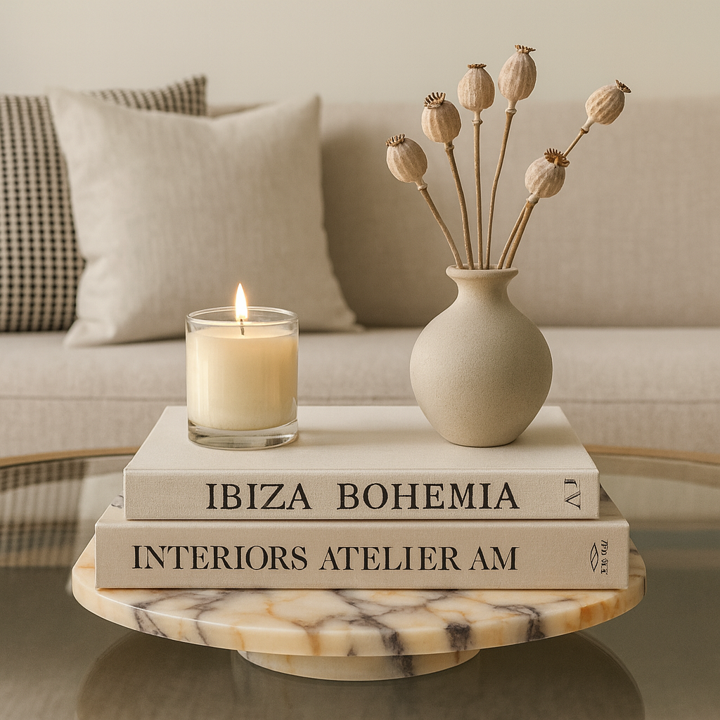 Marble Tray – Calacatta Viola Natural Stone Serving Tray (19x40x4 cm) Luxury Decorative Stand