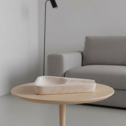 Marble Ashtray – Grey Natural Stone Cigar & Cigarette Holder | Hand-Carved Luxury Ashtray