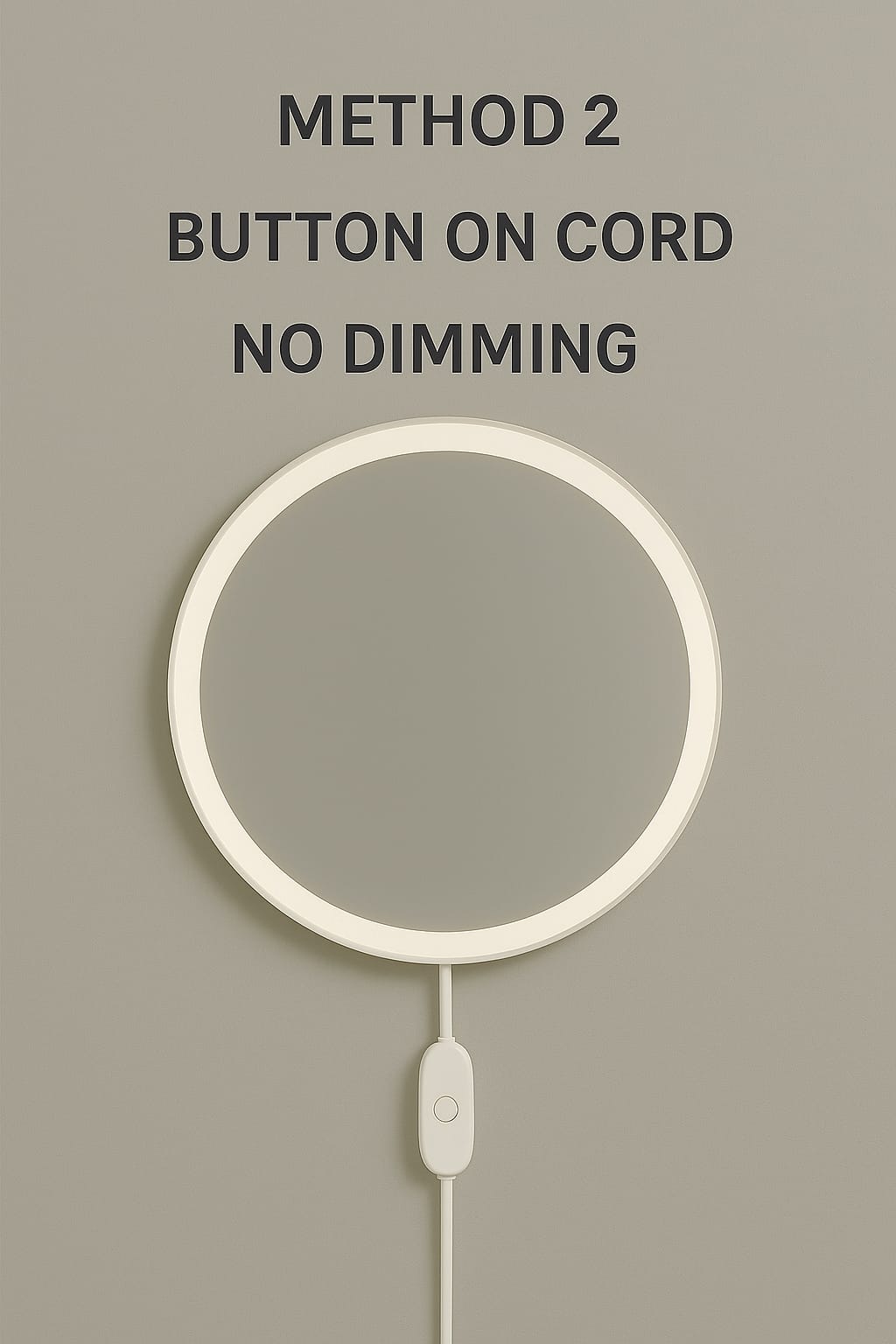 LED Makeup Mirror with Wooden Frame – Dimmable Touch Lighted Vanity Mirror & Jewelry Holder