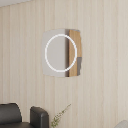 LED Bathroom Mirror Square – Modern Dimmable Vanity Wall Mirror with Backlit Design