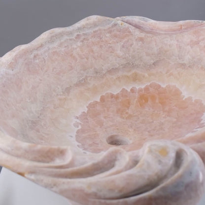 Marble Sink – Luxury Stone Sink Bathroom Basin (50x55x15 cm), Handcrafted Natural Marble Vanity Bowl