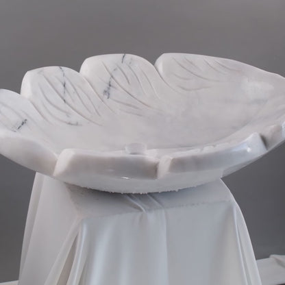 Luxury Marble Vessel Sink – Handcrafted Natural Stone Bathroom Basin, Designer Vanity Bowl