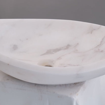 Natural Stone Bathroom Basin Oval Modern Vanity Bowl 21.6"x15.7"x5.1" (55x40x13 cm)