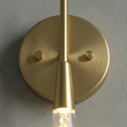 Raindrop Glass Solitaire Wall Lamp