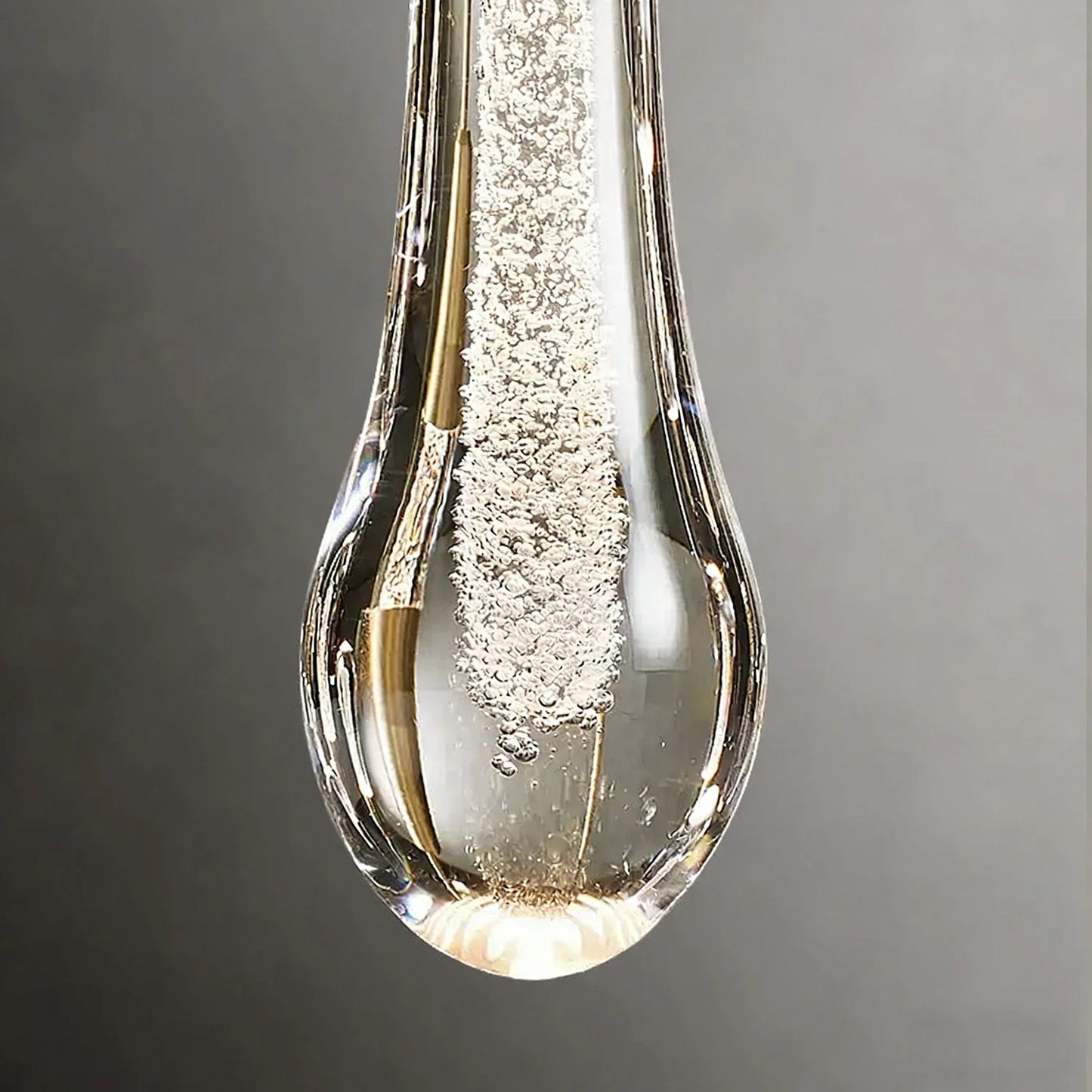 Raindrop Glass Solitaire Wall Lamp