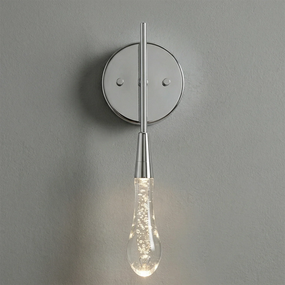 Raindrop Glass Solitaire Wall Lamp