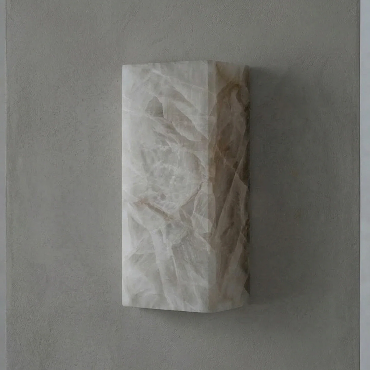 Rectangular Alabaster Wall Light
