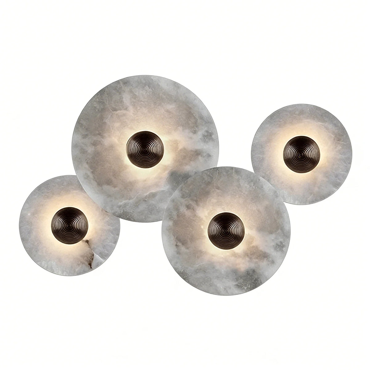 Round Alabaster Wall Lamp