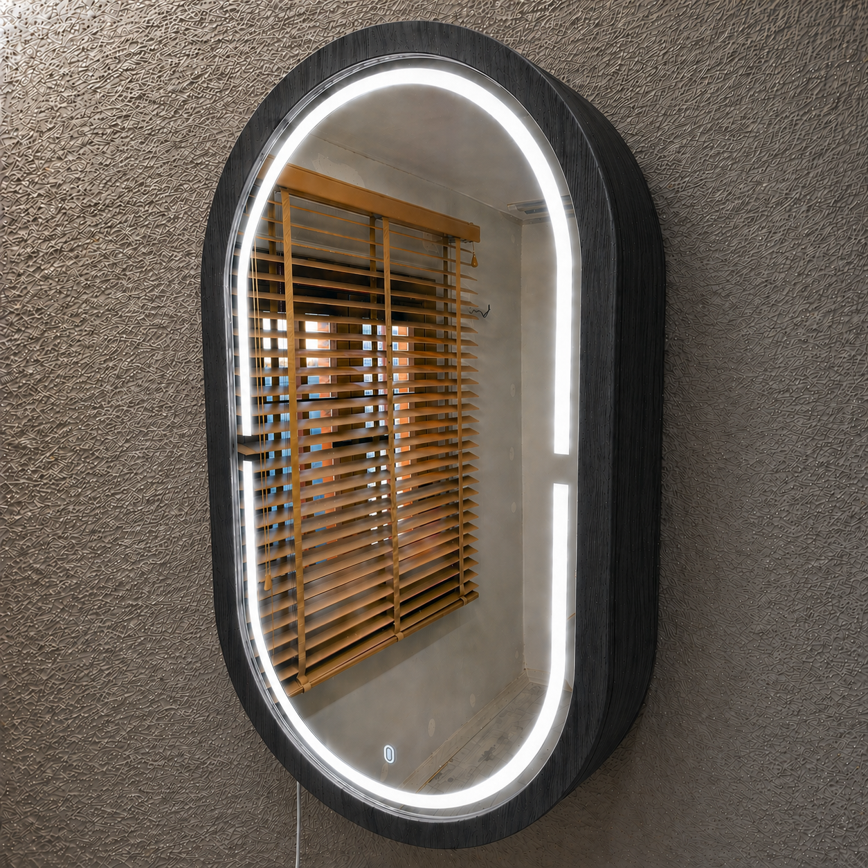 Beech LED Mirror Cabinet USA | Bathroom Medicine Cabinet & Makeup Vanity Storage | Wall Mount Mirror