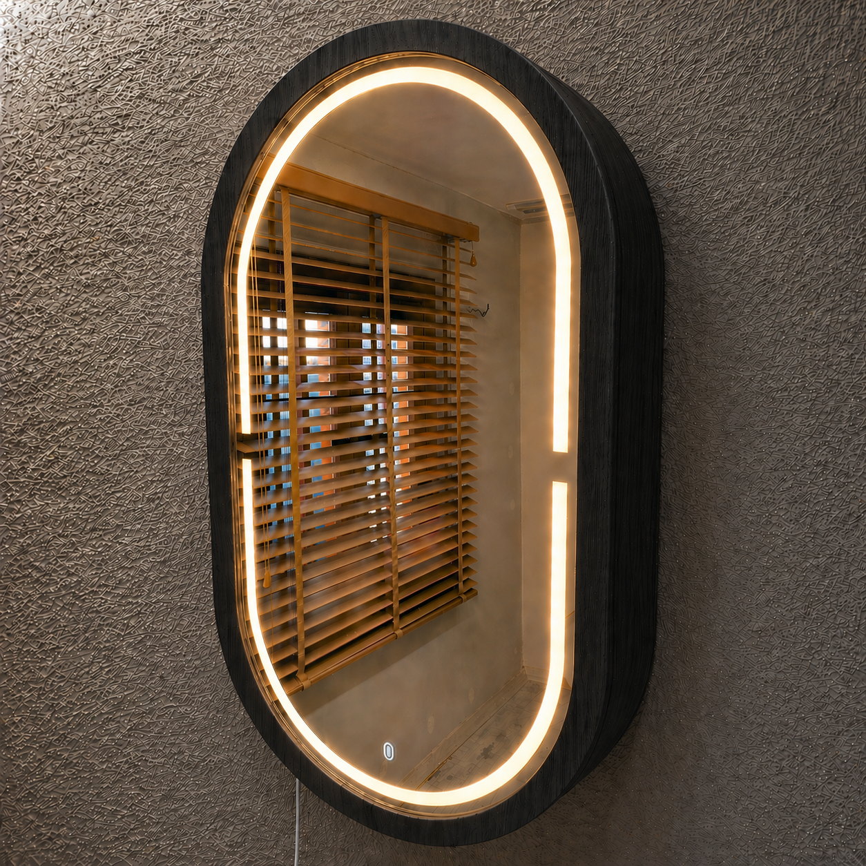Beech LED Mirror Cabinet USA | Bathroom Medicine Cabinet & Makeup Vanity Storage | Wall Mount Mirror
