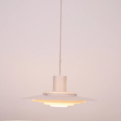 Tiered Dish-Shaped Disc Pendant Light