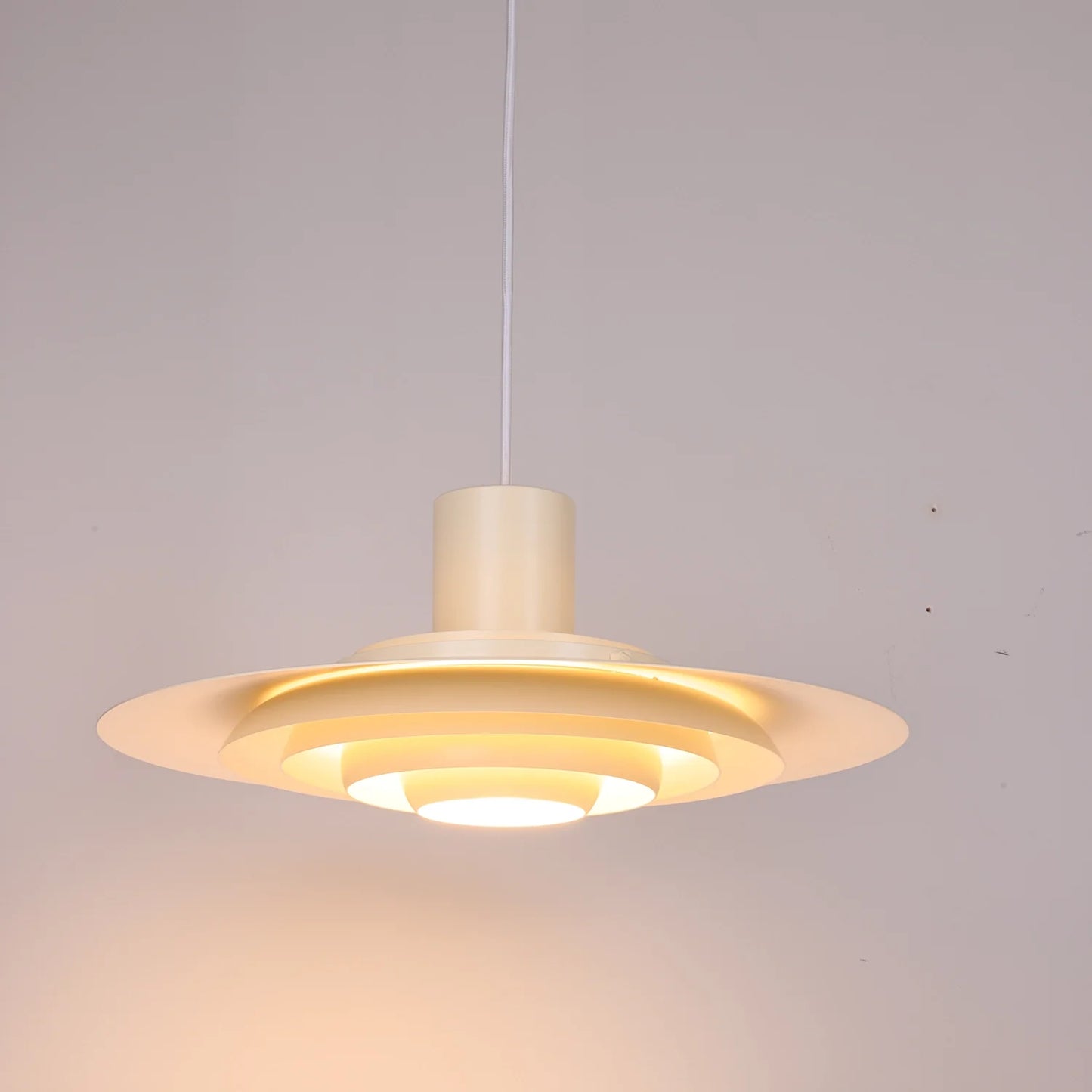 Tiered Dish-Shaped Disc Pendant Light