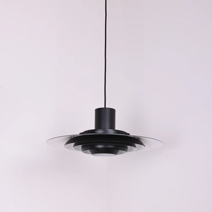 Tiered Dish-Shaped Disc Pendant Light