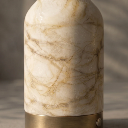 Wine Bottle Alabaster Table Lamp