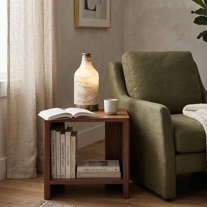 Wine Bottle Alabaster Table Lamp