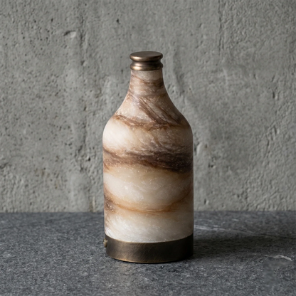 Wine Bottle Alabaster Table Lamp